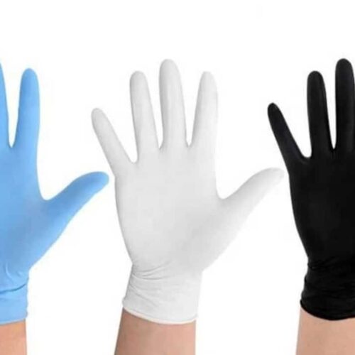 Guantes de Nitrilo Azul-Negro